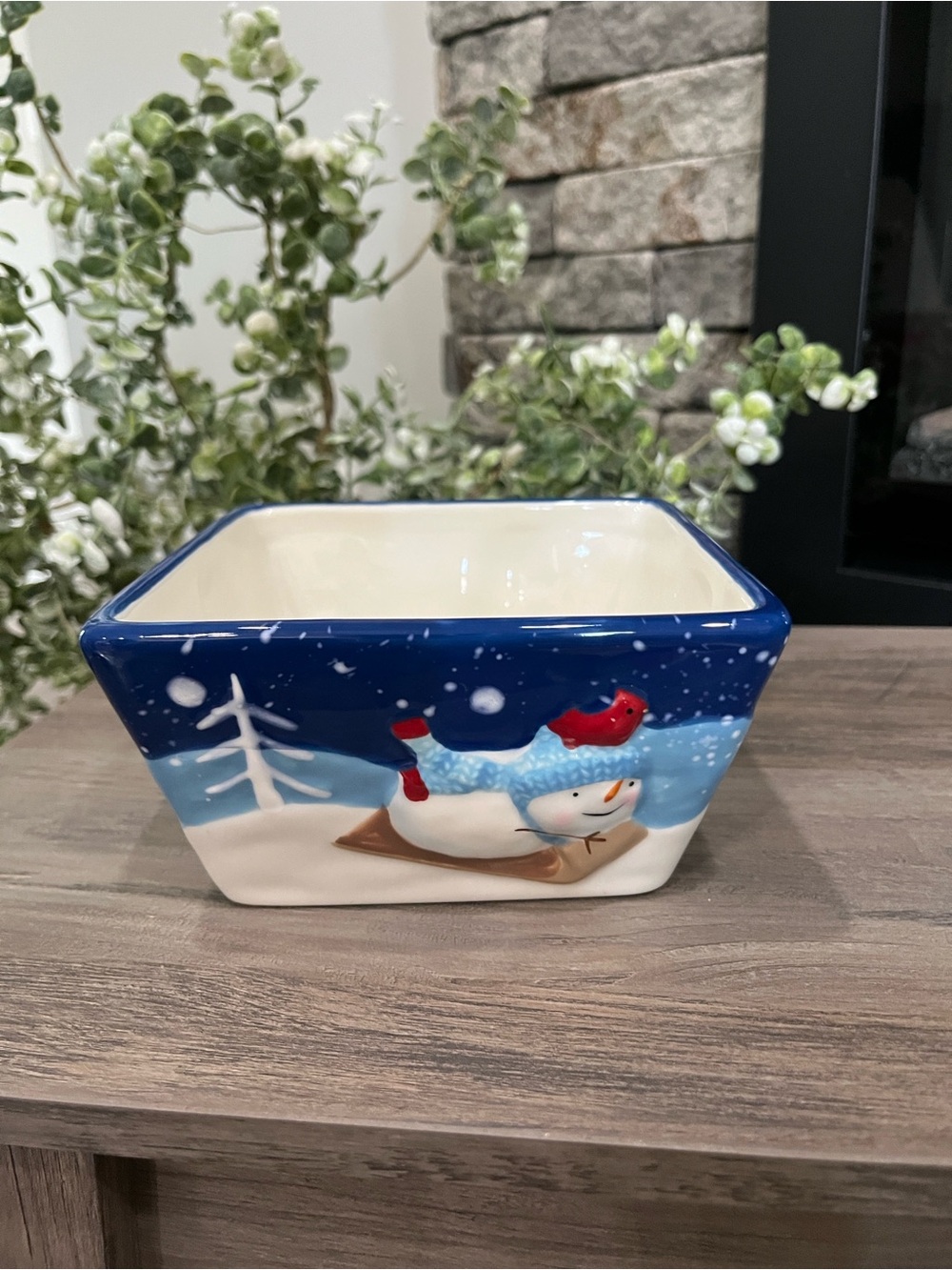 St. Nicholas Square Vintage Retired Snowmand Snowman 3D design EUC - Picture 4 of 11